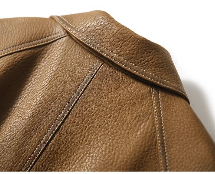 "Autunno Lucido" – Faux Leather Jacket By Enzo Bellari®