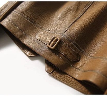 "Autunno Lucido" – Faux Leather Jacket By Enzo Bellari®