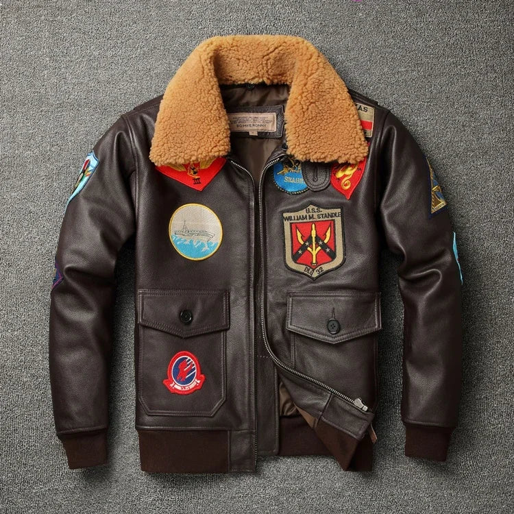 "Il Aviatore" – Air Force Leather Jacket By Enzo Bellari®