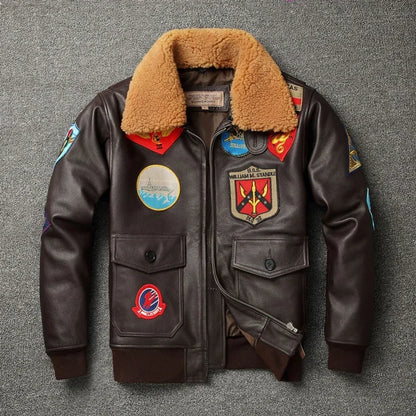 "Il Aviatore" – Air Force Leather Jacket By Enzo Bellari®