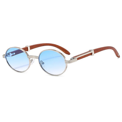 "Grano Antico" – Oval Wood Sunglasses By Enzo Bellari®