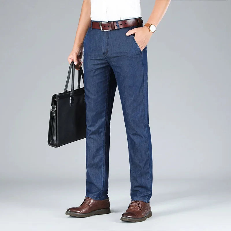 "Denim Estivo" – High-Waist Denim Trousers By Enzo Bellari®