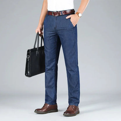 "Denim Estivo" – High-Waist Denim Trousers By Enzo Bellari®