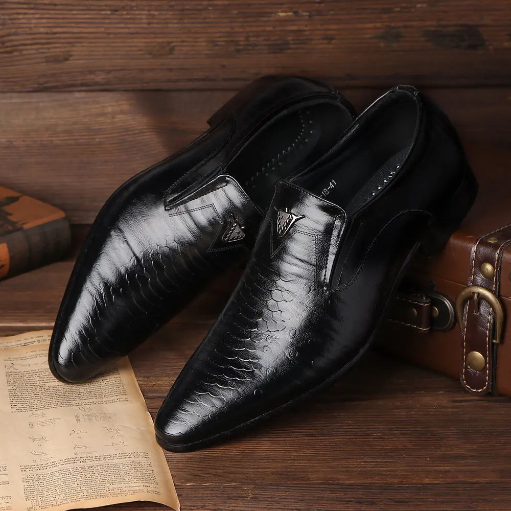 "Il Classico" – PU Leather Lace-Up Shoes By Enzo Bellari®