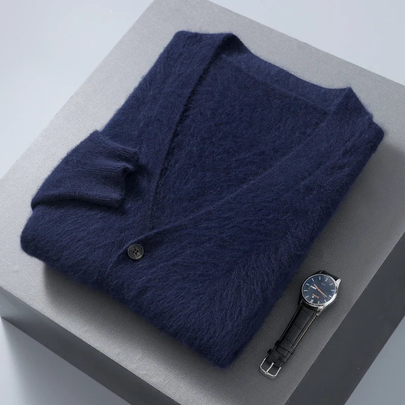 "Sole di Capri" – V-neck Cashmere Cardigan By Enzo Bellari®