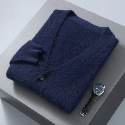 "Sole di Capri" – V-neck Cashmere Cardigan By Enzo Bellari®