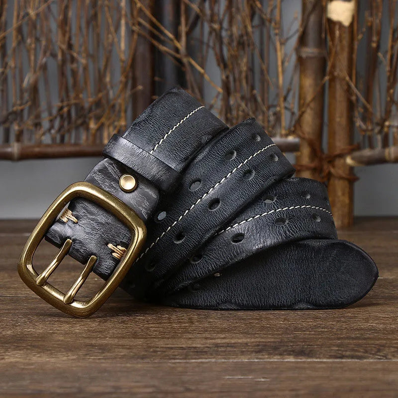 "Cintura Viva" – Cowskin Leather Belt By Enzo Bellari®