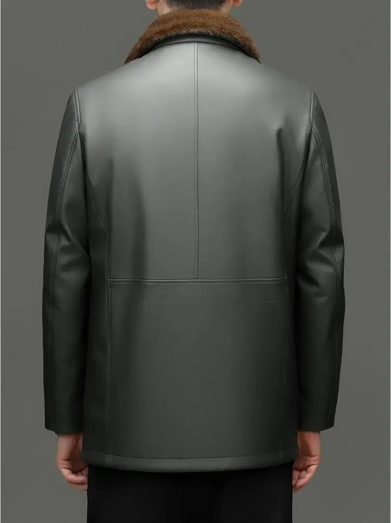 "Pelle Reale" – Sheepskin Mink Coat By Enzo Bellari®