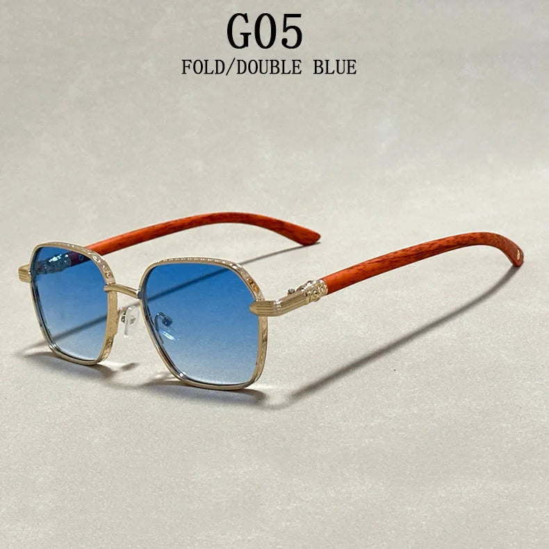 "Sogno d'Oro" – Wooden Retro Sunglasses By Enzo Bellari®
