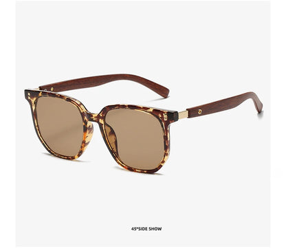 "Oro di Mare" – Retro Woodgrain Sunglasses By Enzo Bellari®