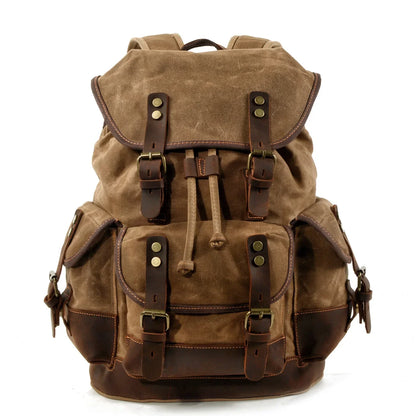 "Fior di Vento" – Waterproof Waxed Canvas Backpack By Enzo Bellari®