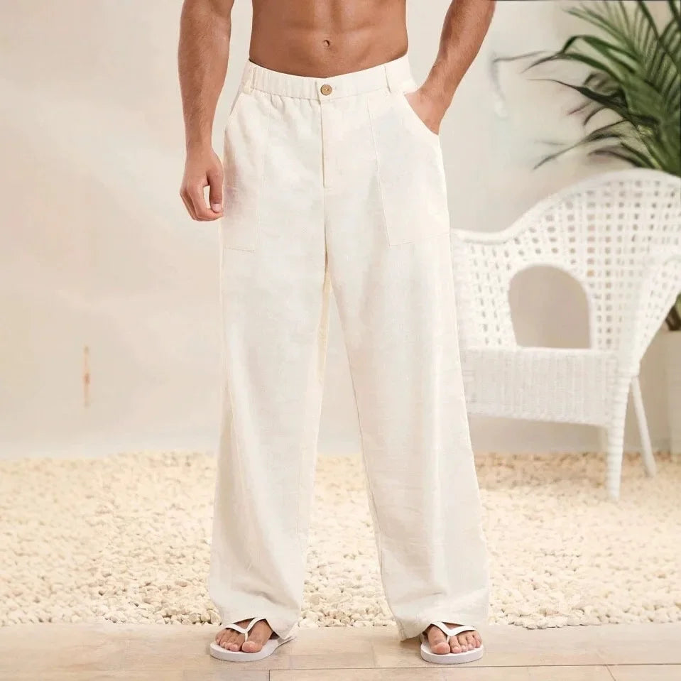 "Tessuto Libero" – Loose Linen Pants By Enzo Bellari®