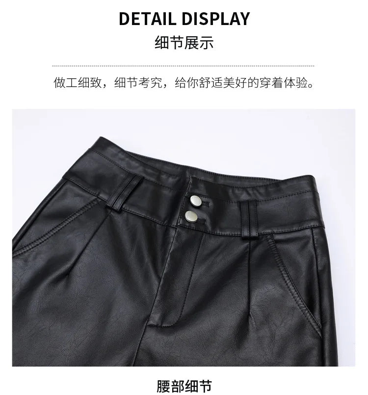 "Cintura Nera" – High Waist PU Pants By Enzo Bellari®