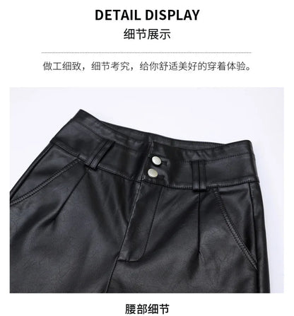 "Cintura Nera" – High Waist PU Pants By Enzo Bellari®