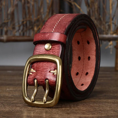 "Cintura Viva" – Cowskin Leather Belt By Enzo Bellari®