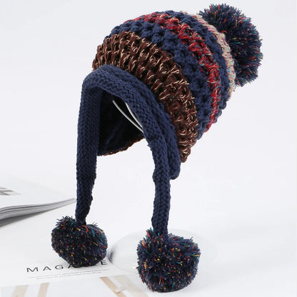 "Aria Serenata" – Pompon Earflap Knitted Beanie By Enzo Bellari®