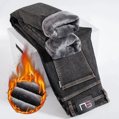 "Linea Invernale" – Fleece Straight Jeans By Enzo Bellari®