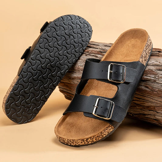 "Luna Dorata" – Unisex Cork Slippers By Enzo Bellari®