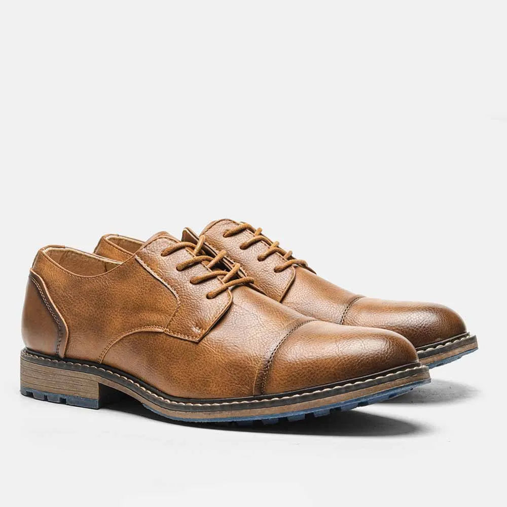 "Epoca Dorata" – Brogue Leather Oxfords By Enzo Bellari®