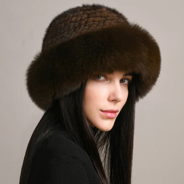 "La Pelliccia" – Mink & Fox Fur Beanie By Enzo Bellari®