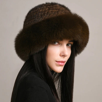 "La Pelliccia" – Mink & Fox Fur Beanie By Enzo Bellari®