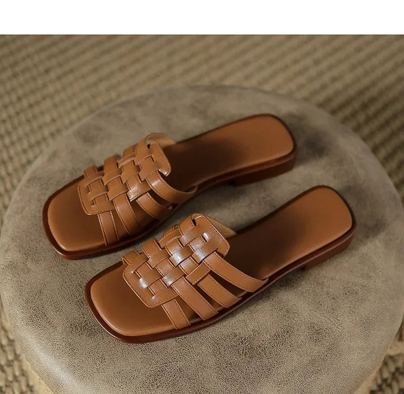 "Stile Romano" – Leather Roman Slippers By Enzo Bellari®