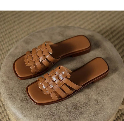 "Stile Romano" – Leather Roman Slippers By Enzo Bellari®