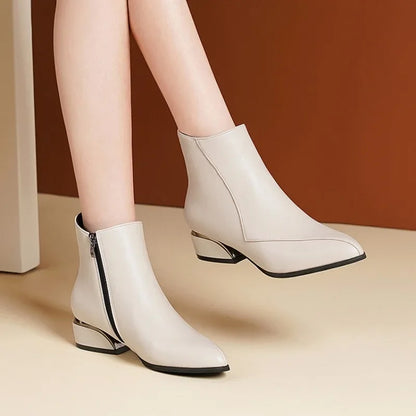 "Tacco Corto" – Pointed Ankle Boots By Enzo Bellari®