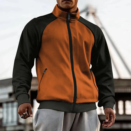 "Luna Dorata" – Checkered Color Block Jacket By Enzo Bellari®