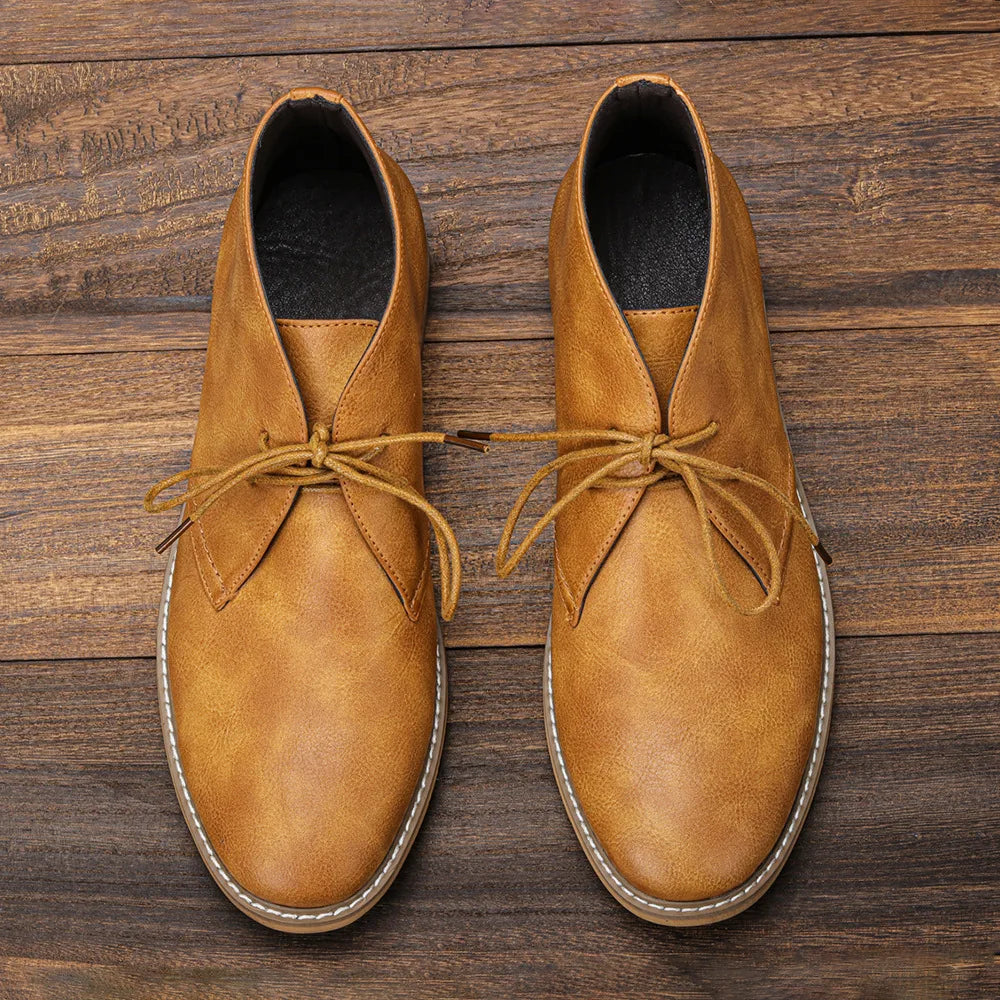 "Luna di Fuoco" – Retro Leather Chukka Boots By Enzo Bellari®