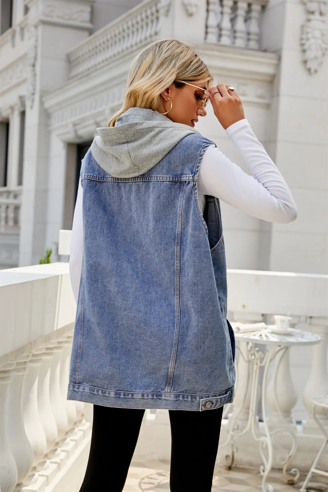 "Trama Retrò" – Denim Vest Jacket By Enzo Bellari®