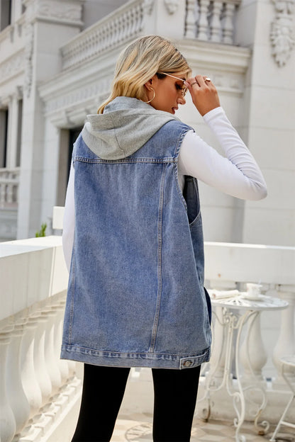 "Trama Retrò" – Denim Vest Jacket By Enzo Bellari®