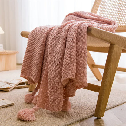 "Vento Lieve" – Chunky Knit Throw Blanket By Enzo Bellari®