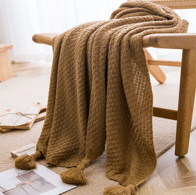 "Vento Lieve" – Chunky Knit Throw Blanket By Enzo Bellari®