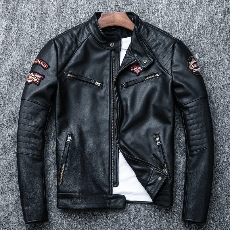 "Teschio Nero" – Skull Moto Jacket By Enzo Bellari®