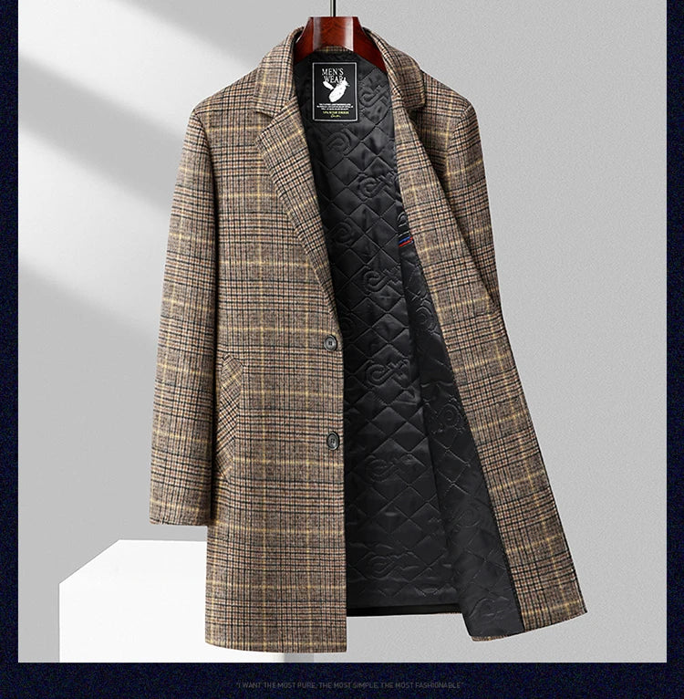 "Taglio Lungo" – Mid-Length Woolen Coat By Enzo Bellari®