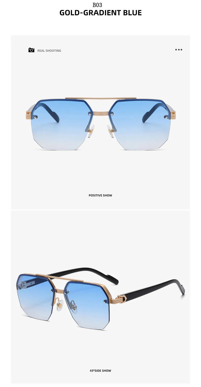 "Vista Leggera" – Semi-Rimless Sunglasses By Enzo Bellari®