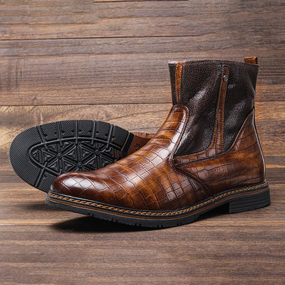 "Neve Forte" – Leather Winter Boots By Enzo Bellari®