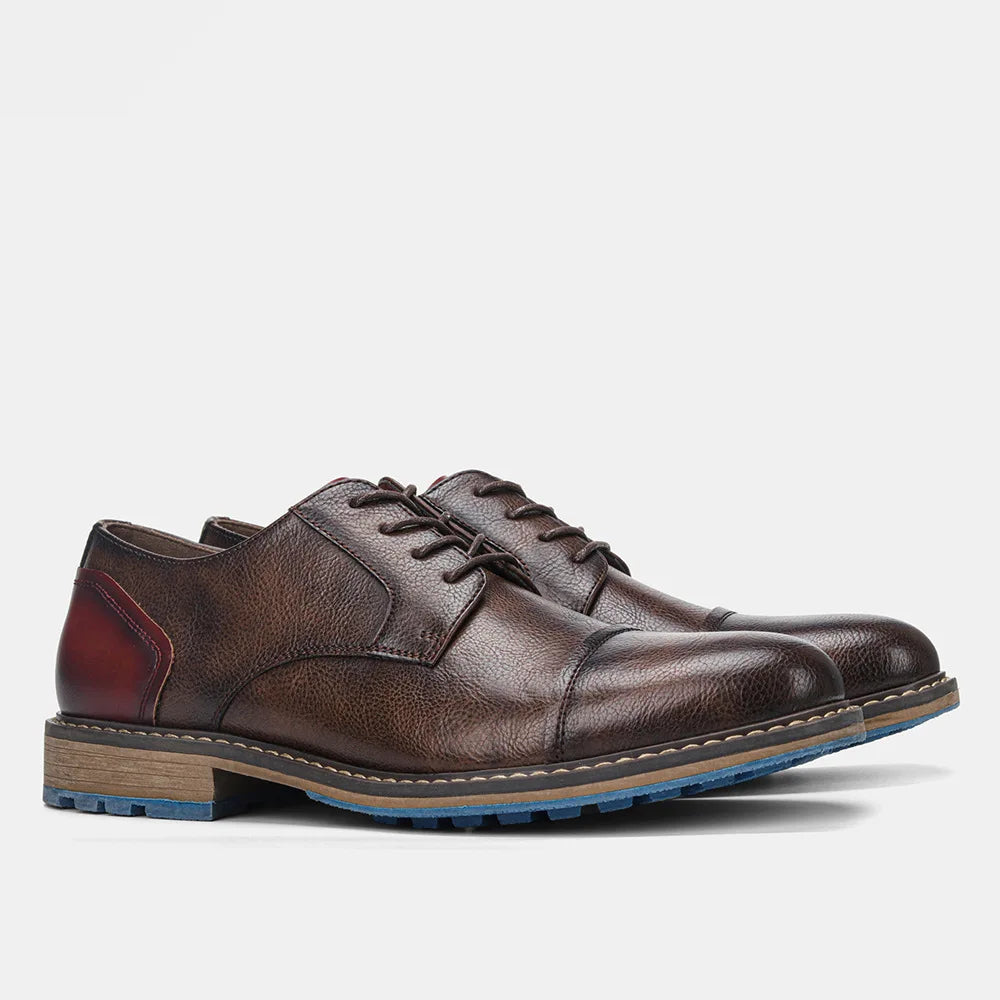 "Epoca Dorata" – Brogue Leather Oxfords By Enzo Bellari®
