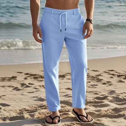 "Oro di Mare" – Cotton Linen Trousers By Enzo Bellari®