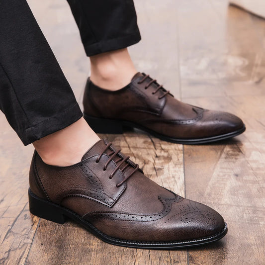 "Il Intagliato" – Brogue Leather Shoes By Enzo Bellari®