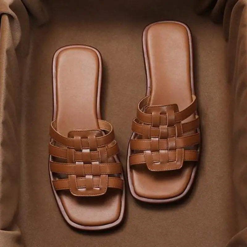 "Stile Romano" – Leather Roman Slippers By Enzo Bellari®