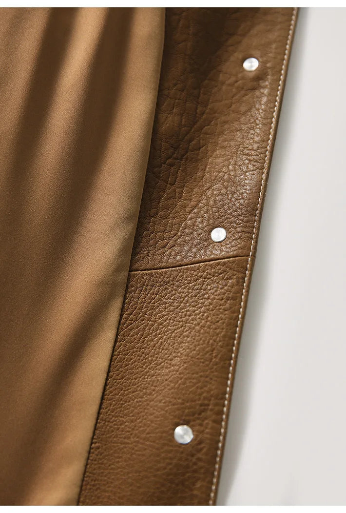 "Autunno Lucido" – Faux Leather Jacket By Enzo Bellari®