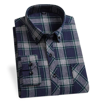 "Quadro Morbido" – Flannel Plaid Shirt By Enzo Bellari®