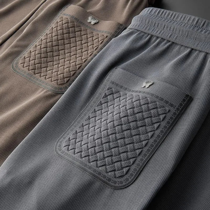 "Fior di Vento" – Embroidered Casual Pants By Enzo Bellari®