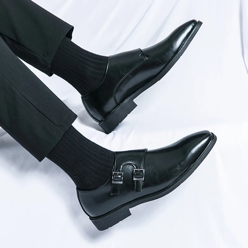 "Fior di Vento" – Classic Monk Leather ShoesBy Enzo Bellari®