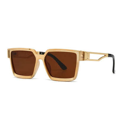 "Sole Dorato" – Square Gold Sunglasses By Enzo Bellari®