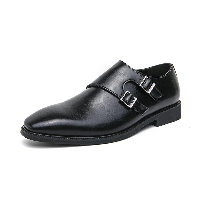"Fior di Vento" – Classic Monk Leather ShoesBy Enzo Bellari®