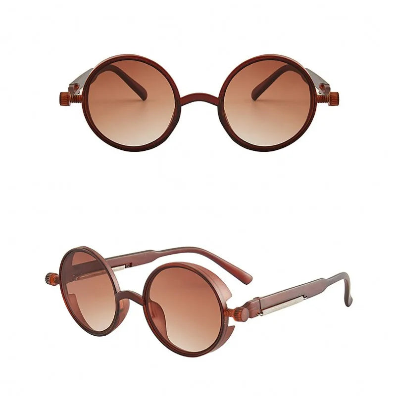 "Occhio Antico" – Steampunk Round Sunglasses By Enzo Bellari®