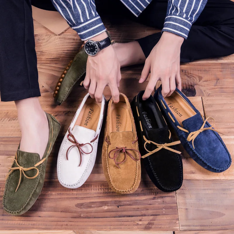 "Nodo Soffice" – Suede Lace-up Loafers By Enzo Bellari®